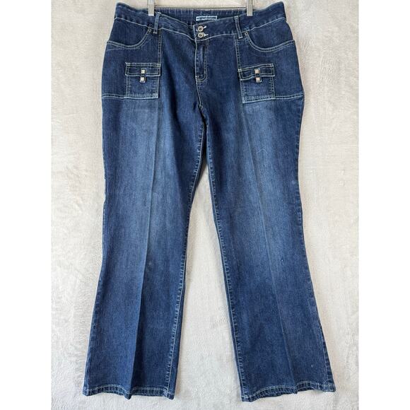 Original Threads Denim - Vintage Y2K Original Threads Jeans Size 18 40x32 Stretch Comfort High Rise Blue